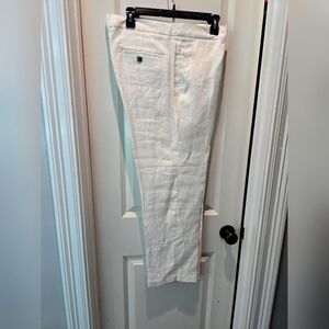Mens White Linen Pants